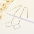 thumbnail image 2 of Pendientes de plata 925 para mujer, aretes largos con borla geométrica, triangulares, redondos y cuadrados, joyería, 2 of 2