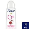 Dove 0% Aluminum Deodorant Spray Pomegranate & Lemon Verbena, 4OZ, 1