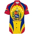 thumbnail image 2 of Nueva blusa estampada de manga corta 3D de Venezuela a la moda, informal, para uso diario, para deportes callejeros, unisex, con gráfico del emblema nacional venezolano, 2 of 5