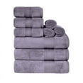 thumbnail image 2 of Superior Aria Turkish Cotton Solid Heavyweight 9-Piece Wisteria Towel Set, 2 of 6
