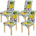 thumbnail image 1 of Funda Protectora para silla ABPHQTO Divertido Pollito Amarillo en Sombrero Verde Juego de 4, 1 of 4