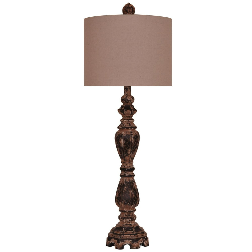 Balustrade 36Inch Table Lamp, Antique Iron