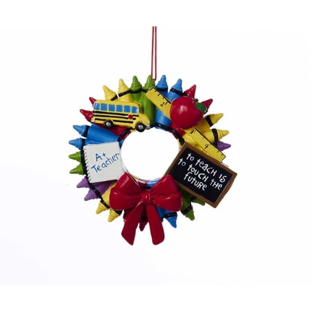 Kurt Adler Crayon Wreath Ornament #J1457