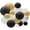 16pcs Black+Gold+White, variant on Paper Lanterns Decorative, Hanging Round Paper Lantern for Anniversary Graduation Wedding Birthday Party Baby Shower Decorations Indoor Outdoor, 16pcs Multicolor (Size of 4, 6, 8, 10 inch)