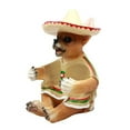 thumbnail image 4 of Mexican Chihuahua with Sombrero Hat and Serape Salt Pepper Shakers Holder Set, 4 of 9