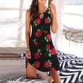 thumbnail image 2 of RKSTN Robe d'Été pour Femmes, Robe Décontractée Ample d'Été Imprimée Florale Sans Manches Robe de Plage Grande Taille, 2 of 5