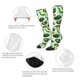thumbnail image 3 of Naloa Green Avocado Thigh High Socks Extra Long Stretchy Sock Women Over Knee High Opaque Stocking Daily Wear, 3 of 6