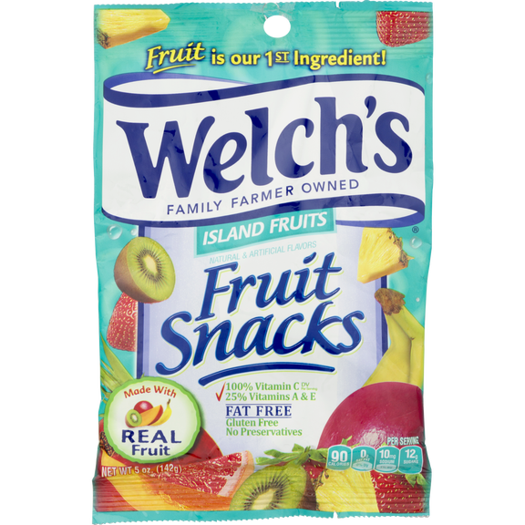 Welch's Island Fruits Fruit Snacks, 5 oz.