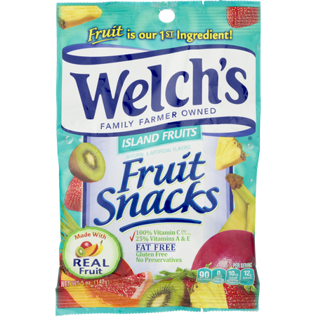 Welch's Island Fruits Fruit Snacks, 5 oz.