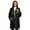 Black, variant on Cimmuovere Women's Lab Coat, Hip Pockets, Slim Fit, Concealed Snap Closure, Hard Wearing Fabric, size is XS-3XL
