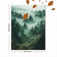 thumbnail image 3 of Qisvanset 12x16 Inch Foggy Forest Landscape Canvas Wall Art, Tree Nature Horizontal Home Wall Decor, 3 of 5