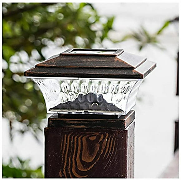 Solar Lights Outdoor,Solar Outdoor Lights,Solar Post Lights Outdoor Fence Cap Light for Posts Patio Garden Decoration White Lighting Black,Lighting Solar Outdoor Post Cap Lights Light for Fence