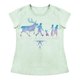 thumbnail image 1 of Playera Para Niña Disney Frozen Cuello Redondo Manga Corta Talla 6 Verde, 1 of 2