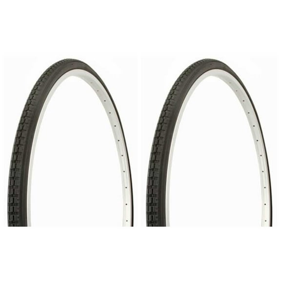 Tire set. 2 Tires. Two Tires Duro 27" x 1 1/4" Black/Black Side Wall HF-112. Bicycle Tires, bike Tires,