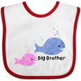 thumbnail image 3 of Inktastic Big Brother with Lil' Sister Boys Baby Bib, 3 of 4
