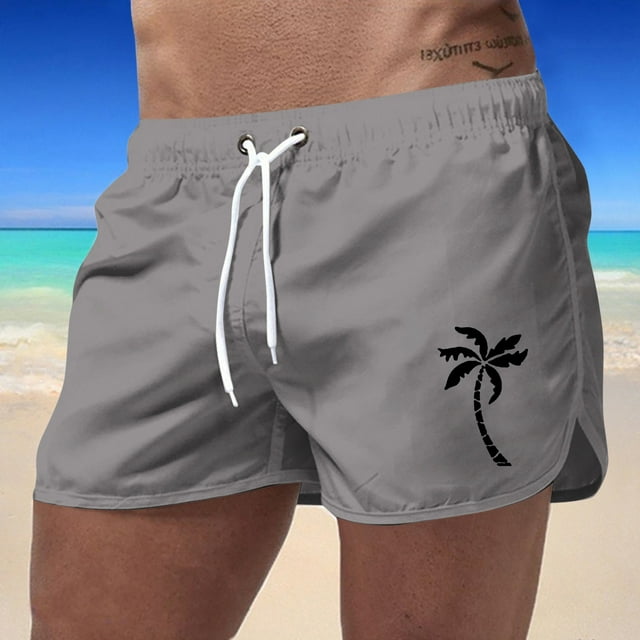 WILLBEST Short de Plage Été Homme Sport Mode Loisirs Voyage Imprimé Cocotier