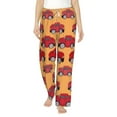 thumbnail image 2 of Kdxio Women's Comfy Stretch Red CarsPrint Drawstring Pajama Pants-Medium, 2 of 9