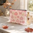 thumbnail image 7 of Hometravel Halloween Zipper Cosmetic Bag, Multi-Pattern Spooky Makeup Pouch, Reusable Canvas Travel Storage Bag for Makeup, Toiletries, Small Accessories Organizer, 7 of 7