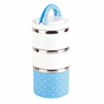 thumbnail image 3 of 3 Layer - Bento Box Lunch Box, Large Capacity Stainless Steel Leak-Proof Insulation Thermo Thermal Stackable Lunch Box Food Container Hot 1230ML/41.6OZ, 3 of 9