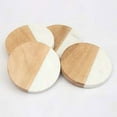 thumbnail image 5 of Thirstystone Acacia Wood Coasters with White Accents, 5 of 5