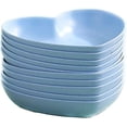 thumbnail image 1 of Juego de 10 platos de cena con forma de corazón de 15 cm, bandeja para comida, platillos y cuencos para aperitivos y frutas, sin BPA (verde), 1 of 4
