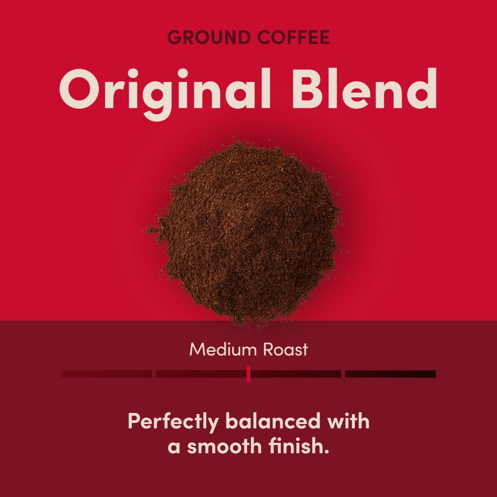 Tim Hortons Whole Bean Original Blend Ground Coffee, 100