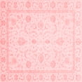 thumbnail image 1 of Ahgly Company Machine Washable Indoor Square Oriental Red Traditional Area Rugs, 8' Square, 1 of 4