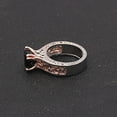 thumbnail image 5 of Nadia Engagement Ring Solitiare Cz Rose Gold Plated Womens Ginger Lyne Collection, 5 of 5