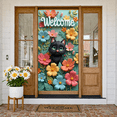 thumbnail image 5 of Floral Wreath Hello Sunshine Banner Pink Flowers Spring Backdrop Yellow Daisies Green Leaves Floral Display for Spring Party Garden Gathering Photo Backdrop, 5 of 9