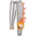 thumbnail image 1 of Womens Jogging Pants Thermal Lined Sweatpants, 1 of 5