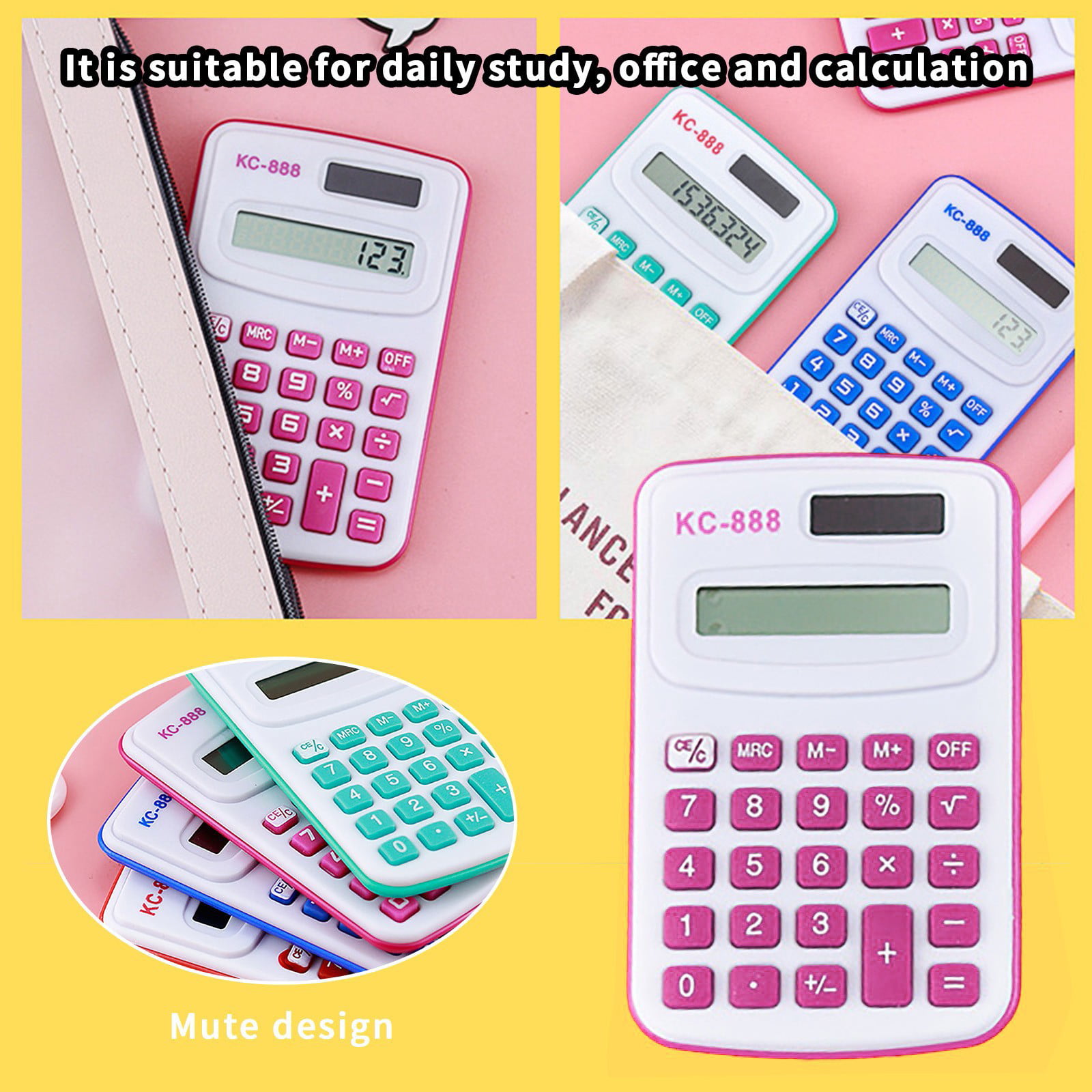 Details about   Creative Candy Color Mini Calculator Simple Portable Mathematics 2019ho S4X8 