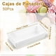 thumbnail image 3 of Paquete de 50 Cajas de Papel para Postres con Tapa Transparente, Cajas de Panadería Contenedores Kraft Desechables para Galletas, Donuts, Muffins, Sándwiches y Pastelería, 3 of 4