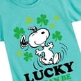 thumbnail image 3 of Peanuts - Lucky Can Be - Toddler and Youth Girls Short Sleeve Graphic T-Shirt, 3 of 6
