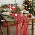 thumbnail image 4 of 10FT Table Runner, Sequin Glitter Sheer Chiffon Gauze Cheesecloth Runner 120 Inch, Party Decorations for Wedding Anniversary Birthday Graduation Christmas Holiday, 4 of 6