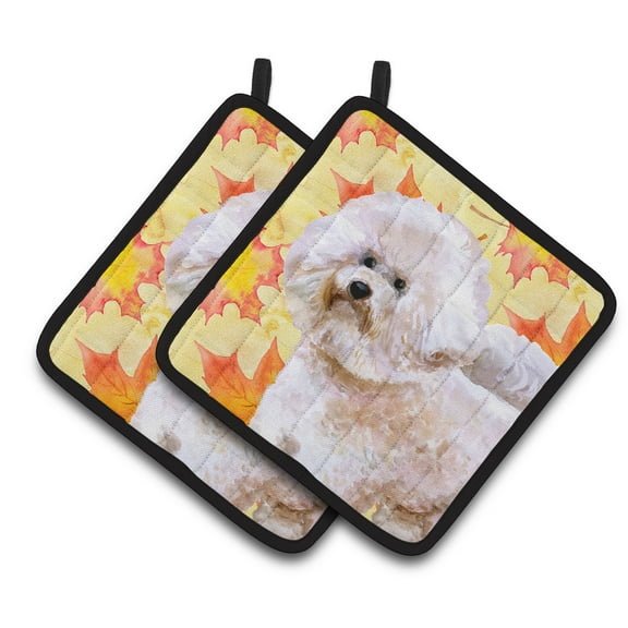 Caroline's Treasures Bichon Frise #2 Fall Pair of Pot Holders