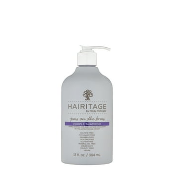 Hairitage Pass on the Brass Purple Shampoo with Jojoba Oil for Blonde & Color-Treated Hair, 13 oz