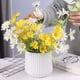 thumbnail image 5 of Kearding Maceta de cerámica blanca de buen tamaño para interior y exterior, maceta para plantas, maceteros de interior y exterior, florero, Jardín y Patio Blanco Grande, 5 of 6