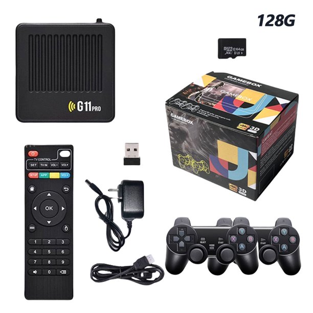 HD Consola Videojuegos Box G11 Pro Incorporado en 10000 Juegos Retro Latencia Ultra Baja 4K Compatible Con 2.4G Controladores Duales Inalámbricos