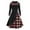 L-Black, variant on Kcodviy Womens Trumpet Sleeve Irish Casual Tan Dress Shirt Dress with Corset Maxi Dress Summer Traditional Dress Cosplay S Casual Maxi Dress Gothic Retro Long Sleeve Corset Dress