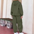 thumbnail image 4 of Women's 2 Piece Outfits Hoodie Sweatsuit Sets Oversized Sweatshirt With Pockets And Jogger Sweatpants, Soft And Comfortable Fabric Drawstring Design For Adjustable Fit, Great For, 4 of 5