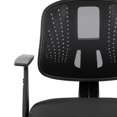 thumbnail image 3 of Flash Fundamentals Mid-Back Black Mesh Swivel Task Office Chair with Pivot Back and Arms, BIFMA Certified, 3 of 9