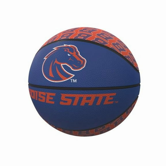 Logo Brands 112-91MR-1 Boise State Repeating Logo Mini-Size Rubber Basketball