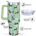 thumbnail image 3 of Cute Canine Design 40oz Water Bottle - BPA Free Dog Lovers Tumbler with Handle & Straw - Gift for Women Coffee Mug, 3 of 7