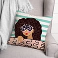 thumbnail image 3 of Creative Products Trendy Girl 16 x 16 Spun Poly Pillow, 3 of 3