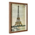 thumbnail image 1 of Crystal Art Gallery Paris Eiffel Tower Vintage Picture Frame, 12" x 16", Rustic Wood Frame Wall Decor, Antique Travel Photography Frame for Living Room, Bedroom, Office Wall Display, 1 of 6