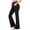 Black, variant on iOPQO Yoga Pants For Women Women Yoga Pants High Waist Flare Leggings Wide Straight Leg Sports Trousers Flared Trousers With Pocket For Yoga Pilates Fitness Grey + S