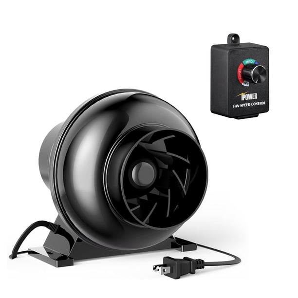 Ventilador iPower de 4 pulgadas y 195 CFM con velocidad variable