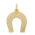 thumbnail image 3 of 10K Yellow Gold Horseshoe Charm Lucky Polished Jewelry, 3 of 5