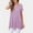 Purple, variant on ALLLIST Women's Tops Short Sleeve V Neck Holiday T-Shirts Pink Solid Casual Tunic Clothing for Women