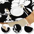 thumbnail image 4 of Round Tablecloth with Elastic Edge and Soft Floral Print, Durable Water-Resistant Polyester for Kitchen or Patio, Fits 44-52 Inch, 4 of 7